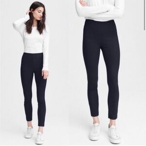 Rag & Bone Simone High Rise Skinny Minimalist Trouser Pants Black 6 Stretch